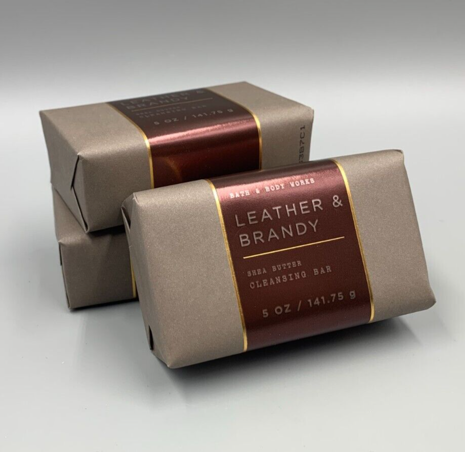Bath & Body Works Leather and Brandy Cleansing Soap Bar